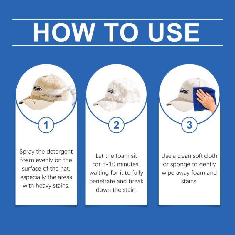 Multi-Purpose Household Foam Cleaner: Stain Remover Spray for Hats, Furniture & More - Image 6