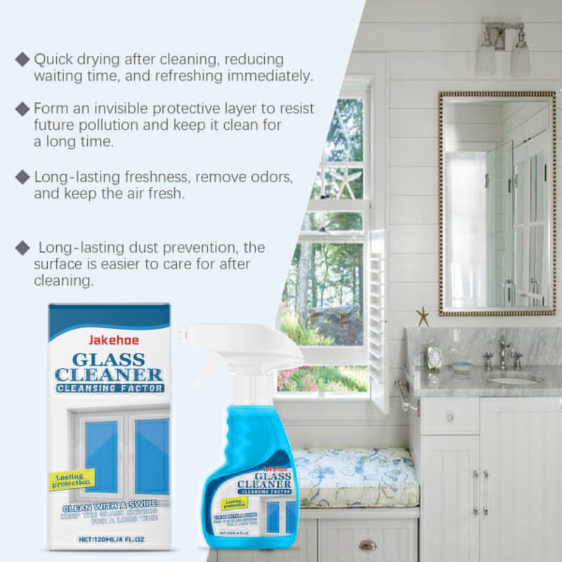 Multi-Purpose Household Glass Cleaner Spray – Stain Removal, Surface-Safe, Long-Lasting - Image 3