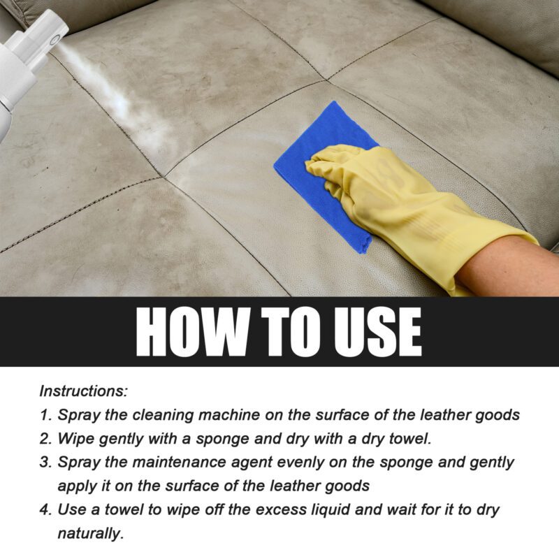 Multi-Purpose Household Leather Cleaner | Sofa Furniture Maintenance, Long-Lasting, Surface-Safe - Image 6