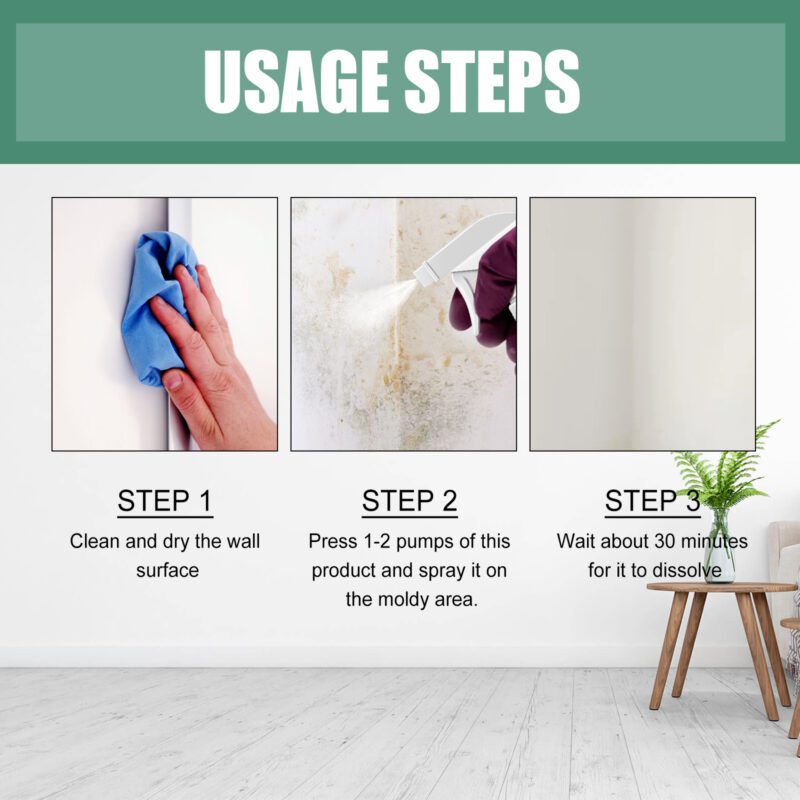 Multi-Purpose Household Mold Remover – Safe for Walls, Tiles, Furniture | Long-Lasting Mildew Prevention - Image 6