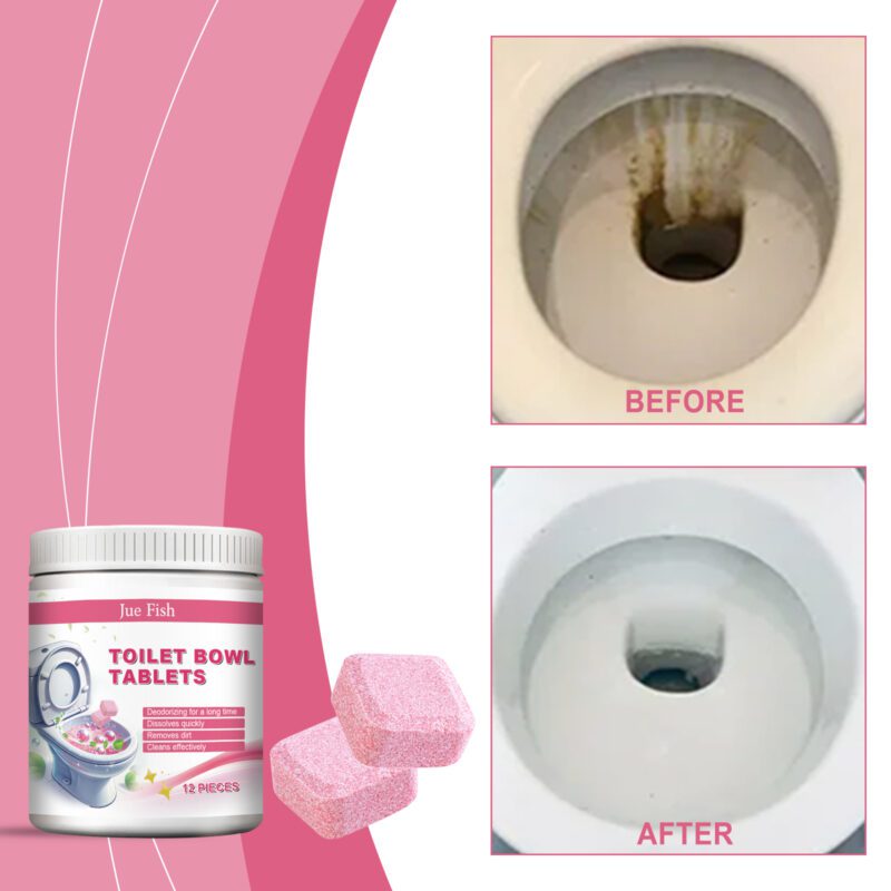 Multi-Purpose Household Toilet Cleaner: Effervescent Tablets, Long-Lasting, Surface-Safe - Image 2