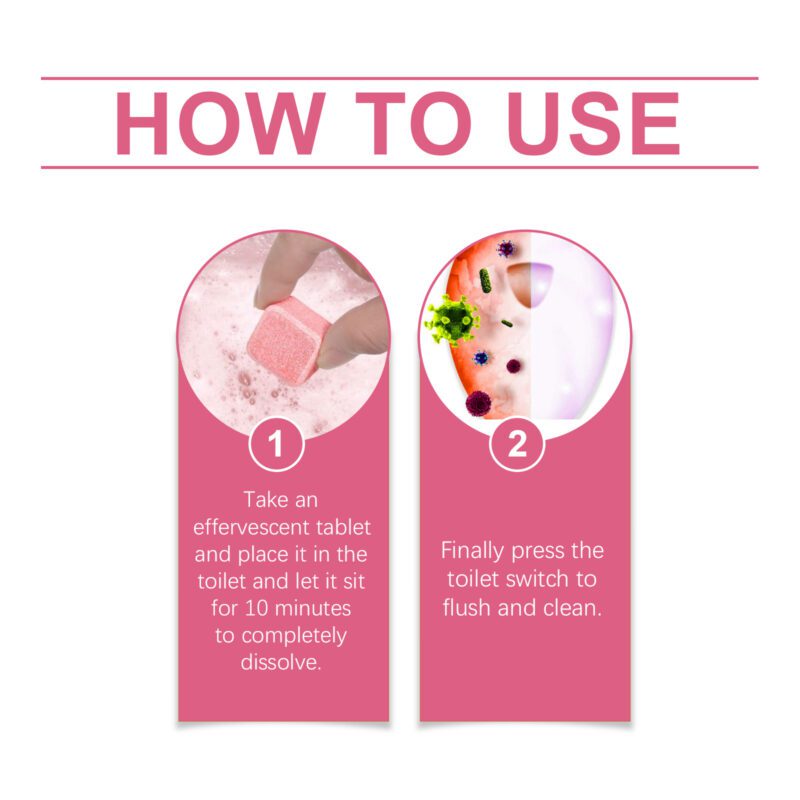 Multi-Purpose Household Toilet Cleaner: Effervescent Tablets, Long-Lasting, Surface-Safe - Image 6