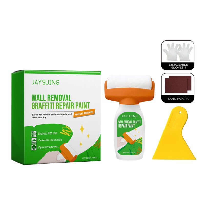 Multi-Purpose Household Wall Paint: Graffiti Stain Remover & Repair (Long-Lasting, Surface-Safe)