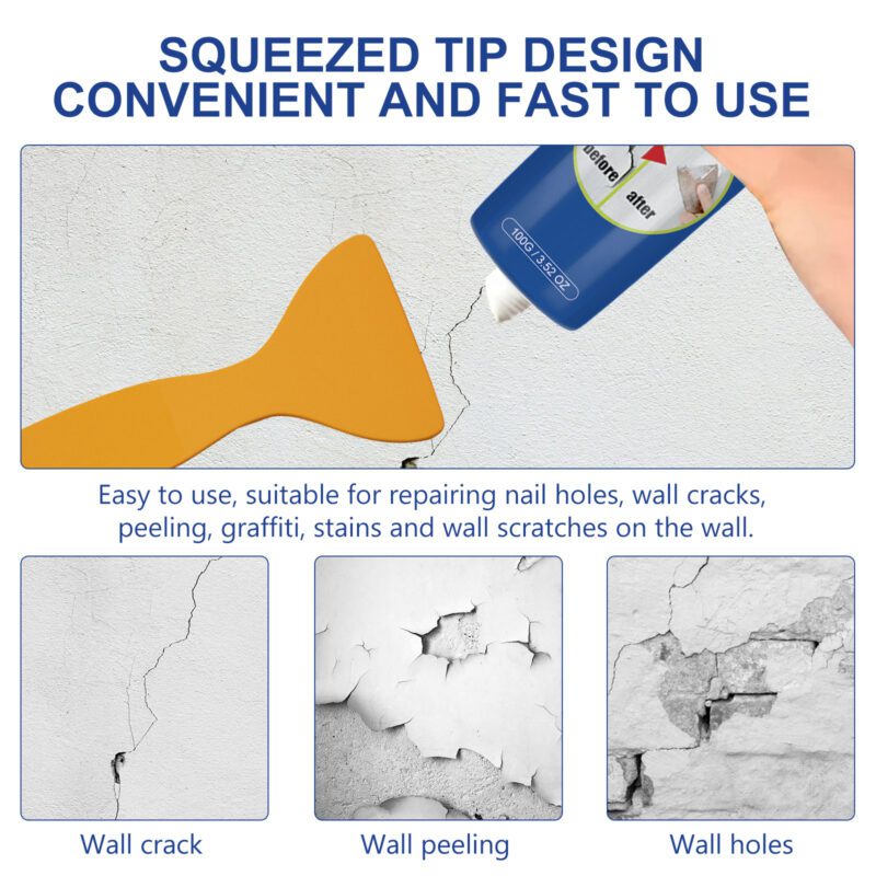 Multi-Purpose Household Wall Repair Paste – Fix Cracks, Mildew, Long-Lasting - Image 3