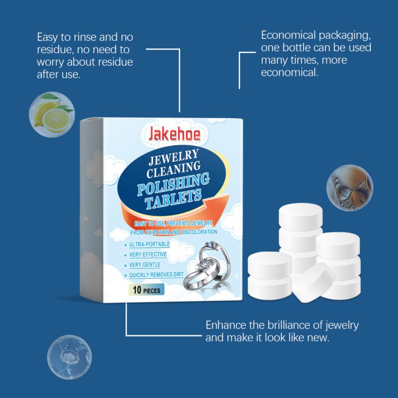 Multi-Purpose Jewelry Cleaner Effervescent Tablets | Safe, Long-Lasting Household Care - Image 3