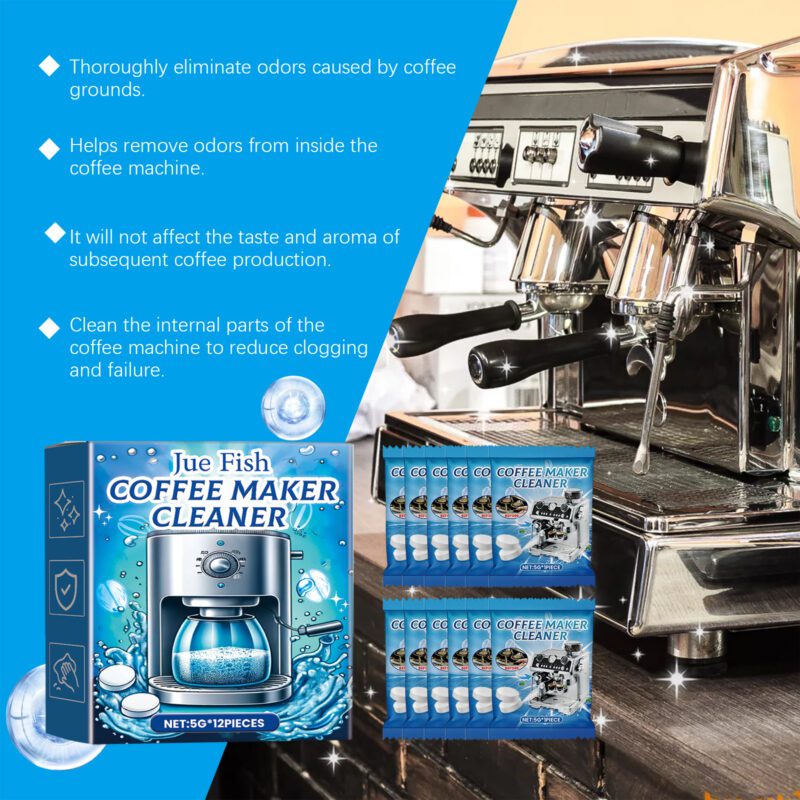 Multi-Purpose Kitchen Cleaner: Coffee Machine Effervescent Tablets, Long-Lasting, Safe - Image 3