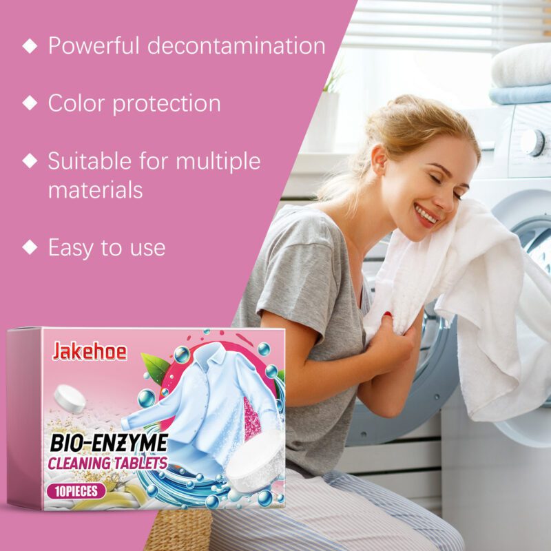 Multi-Purpose Laundry Stain Remover | Effervescent Tablets, Long-Lasting, Safe for Fabrics - Image 3