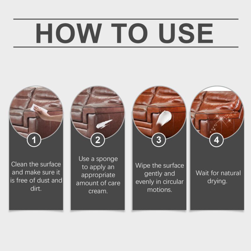 Multi-Purpose Leather Care Cream: Furniture Polish, Long-Lasting Household Cleaner - Image 6
