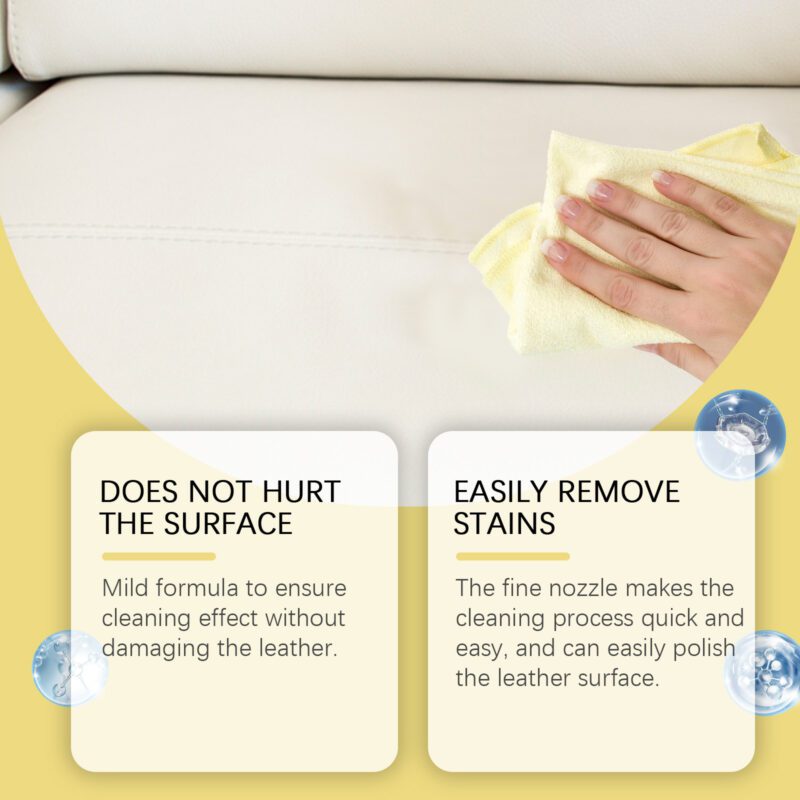 Multi-Purpose Leather Cleaner: Furniture Maintenance, Safe & Long-Lasting | Household Supplies - Image 3