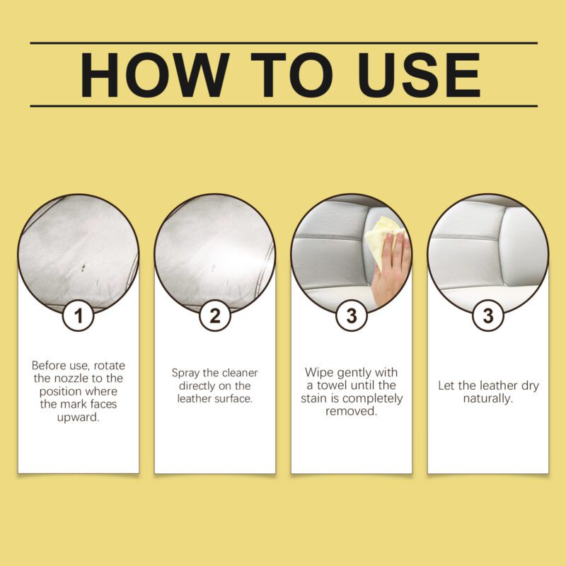 Multi-Purpose Leather Cleaner: Furniture Maintenance, Safe & Long-Lasting | Household Supplies - Image 6