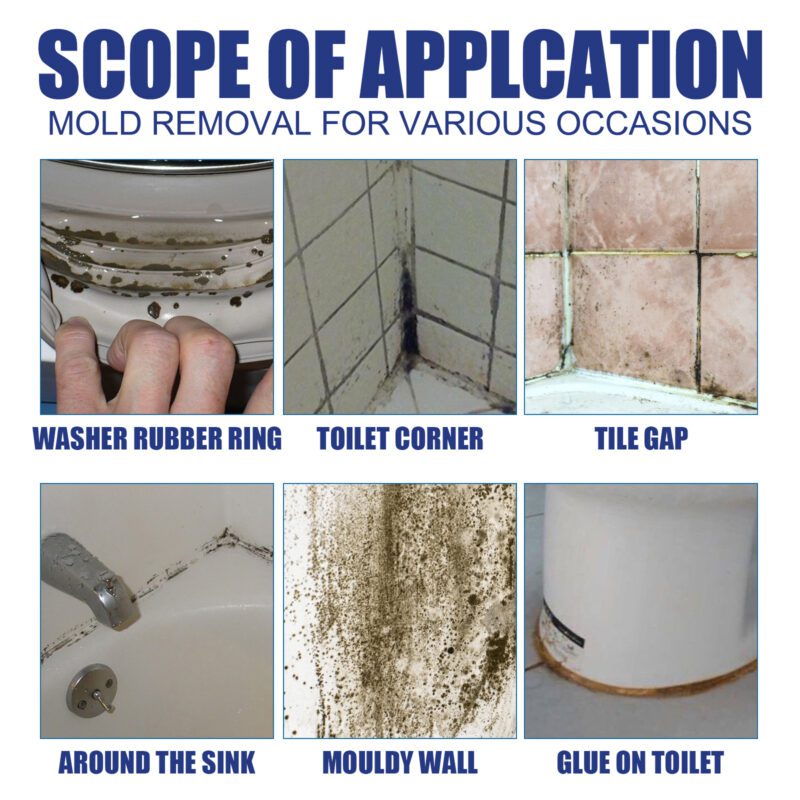 Multi-Purpose Mold Remover Spray – Bathroom Tile, Wall & Ceiling Cleaner | Surface-Safe, Long-Lasting - Image 3