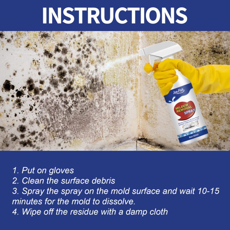 Multi-Purpose Mold Remover Spray – Bathroom Tile, Wall & Ceiling Cleaner | Surface-Safe, Long-Lasting - Image 5