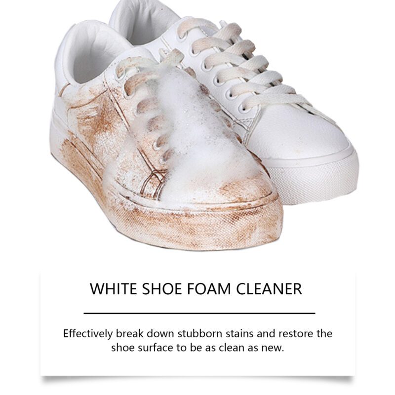 Multi-Purpose Shoe Foam Cleaner: Stain Removal & Brightening for Household Shoe Care - Image 4