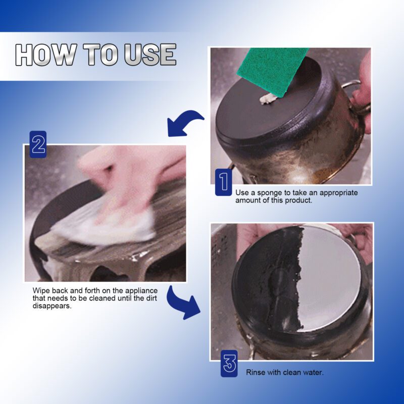 Multi-Purpose Stainless Steel Cleaning Paste | Rust Removal, Safe Surfaces, Household Cleaner - Image 6