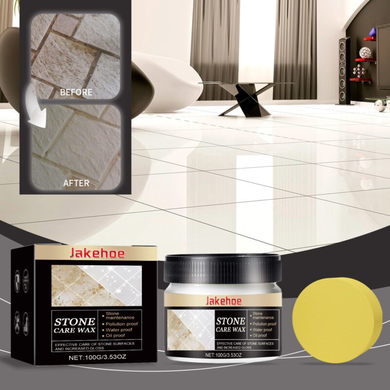 Multi-Purpose Stone Care Wax: Long-Lasting Floor/Furniture Polish, Surface-Safe Household Cleaner - Image 2