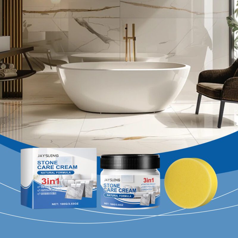 Multi-Purpose Stone Maintenance Cream | Floor Polish & Furniture Protector, Safe & Long-Lasting - Image 2