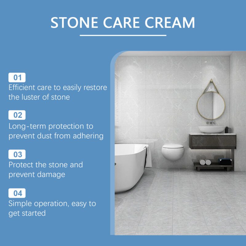 Multi-Purpose Stone Maintenance Cream | Floor Polish & Furniture Protector, Safe & Long-Lasting - Image 3