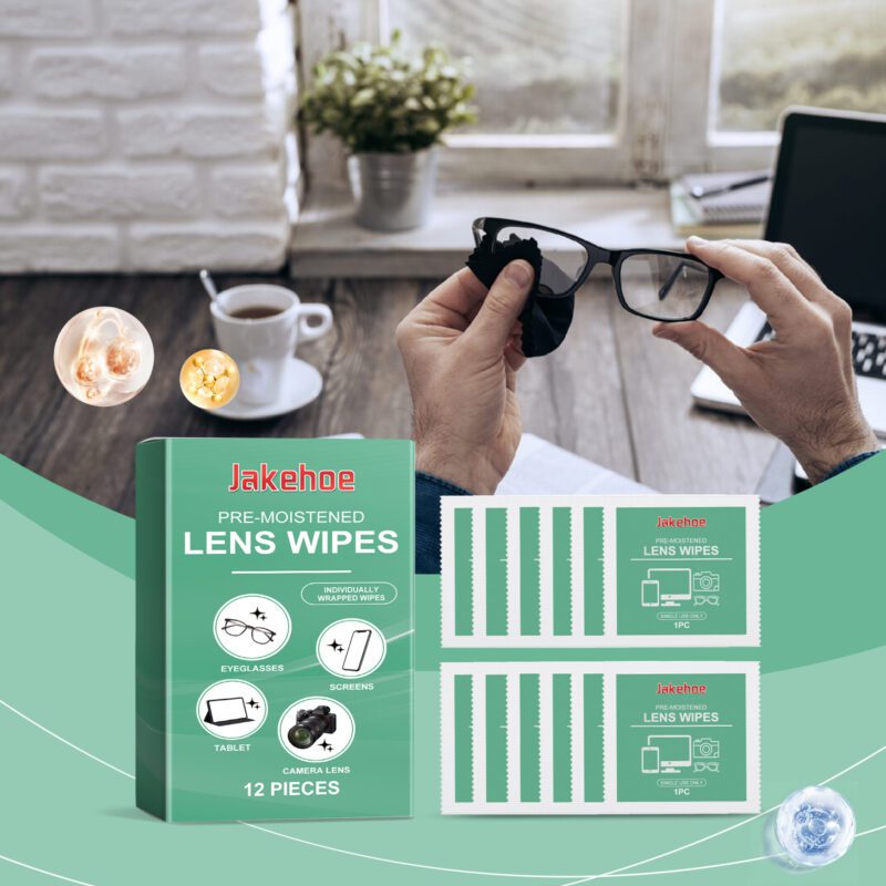 Multi-Purpose Surface-Safe Lens Cleaning Wipes | Portable Household Supplies
