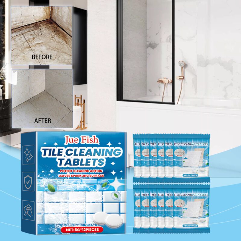 Multi-Purpose Tile Cleaning Effervescent Tablets – Bathroom/Kitchen Safe, Long-Lasting Household Cleaner - Image 2