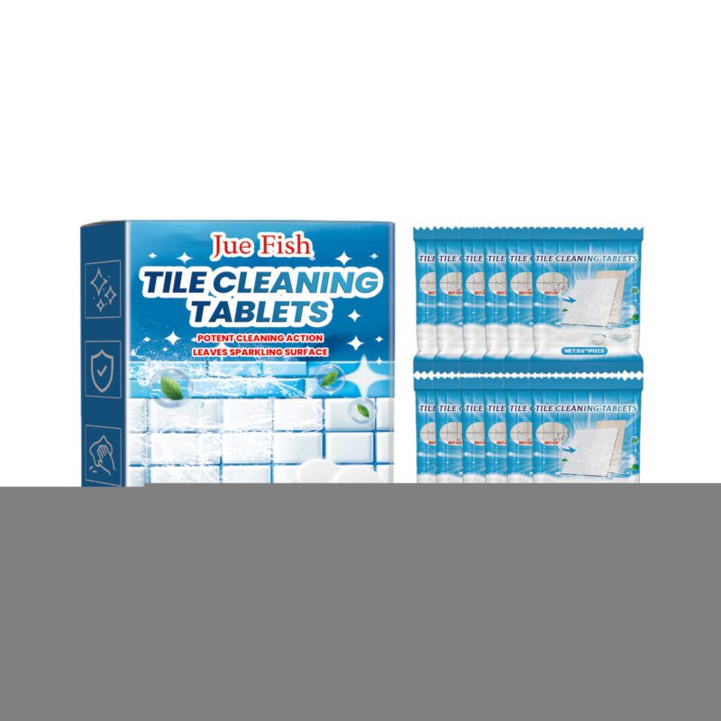 Multi-Purpose Tile Cleaning Effervescent Tablets – Bathroom/Kitchen Safe, Long-Lasting Household Cleaner