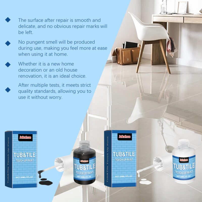 Multi-Purpose Tile Repair Paint | Household Tile, Marble & Bathtub Restoration - Image 4
