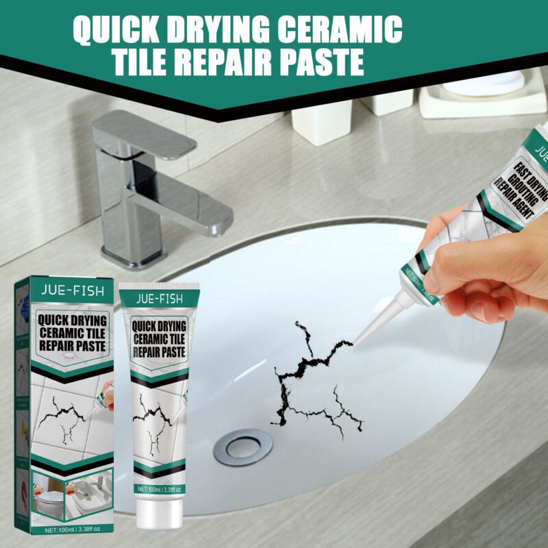 Multi-Purpose Tile Repair Paste | Quick-Drying Crack Adhesive for Household Surfaces - Image 3