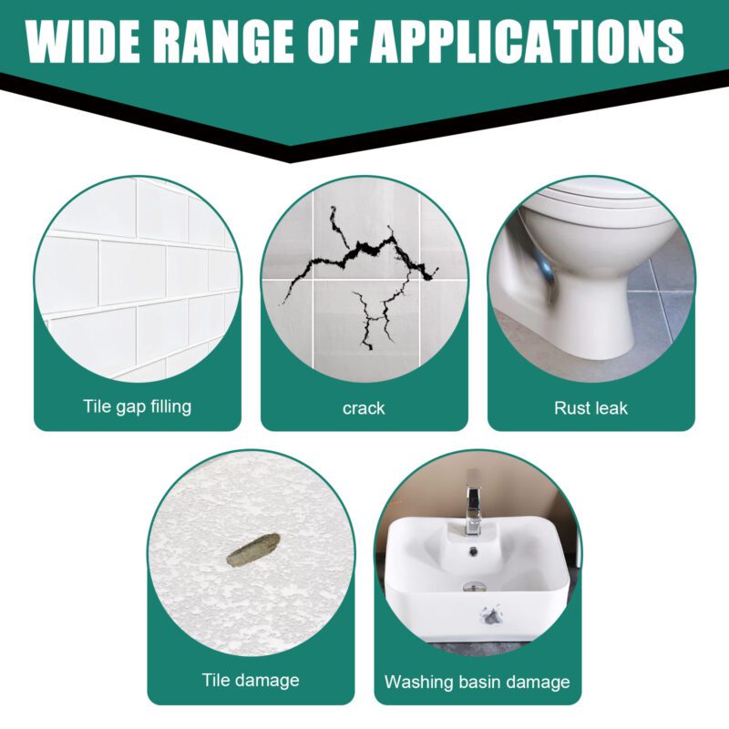 Multi-Purpose Tile Repair Paste | Quick-Drying Crack Adhesive for Household Surfaces - Image 4