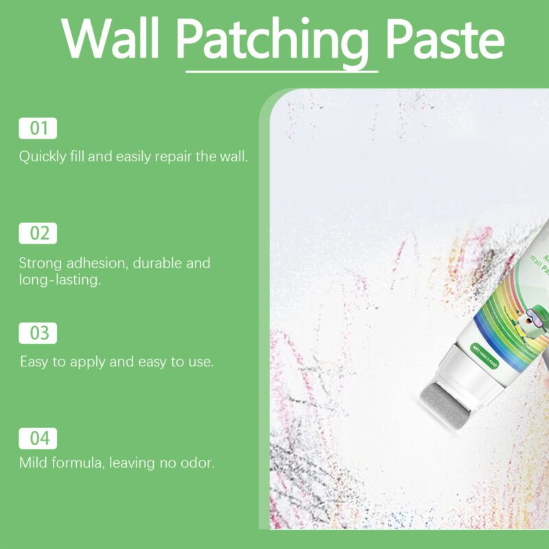 Multi-Purpose Wall Patching Paste - Household Repair for Holes, Cracks, Nail Eyes - Image 4