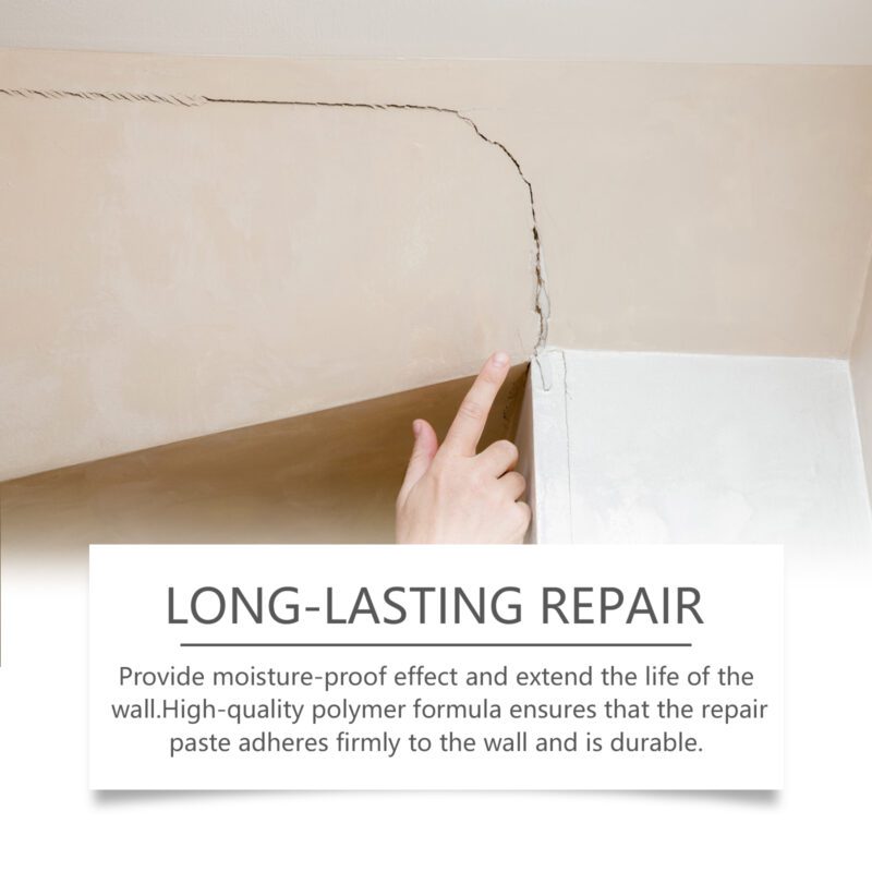 Multi-Purpose Wall Repair Paste: Stain Cover, Crack Fix, Surface-Safe Household Agent - Image 3
