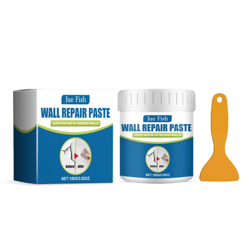 Multi-Purpose Wall Repair Paste: Stain Cover, Crack Fix, Surface-Safe Household Agent