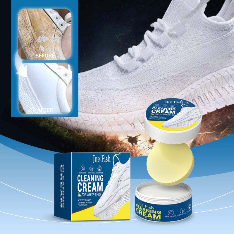 Multi-Purpose White Shoe Cleaning Cream | Household Shoe Care, Safe Stain Remover - Image 2