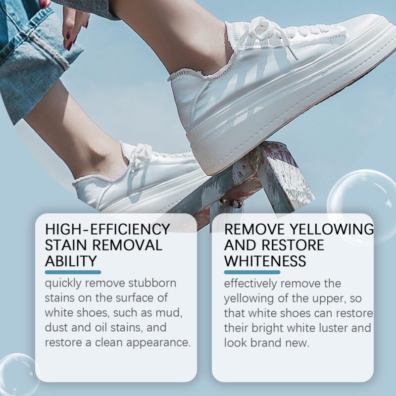 Multi-Purpose White Shoe Cleaning Cream | Household Shoe Care, Safe Stain Remover - Image 3