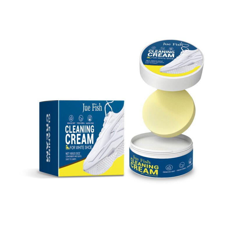 Multi-Purpose White Shoe Cleaning Cream | Household Shoe Care, Safe Stain Remover