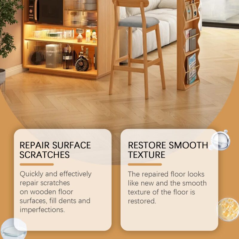 Multi-Purpose Wood Floor & Furniture Scratch Repair Spray | Long-Lasting, Surface-Safe Household Care - Image 4