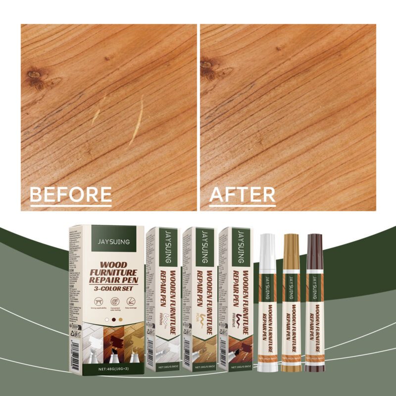 Multi-Purpose Wooden Furniture & Floor Scratch Repair Pen Set - Long-Lasting Household Care - Image 2