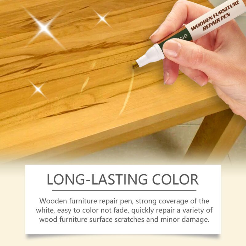 Multi-Purpose Wooden Furniture & Floor Scratch Repair Pen Set - Long-Lasting Household Care - Image 3