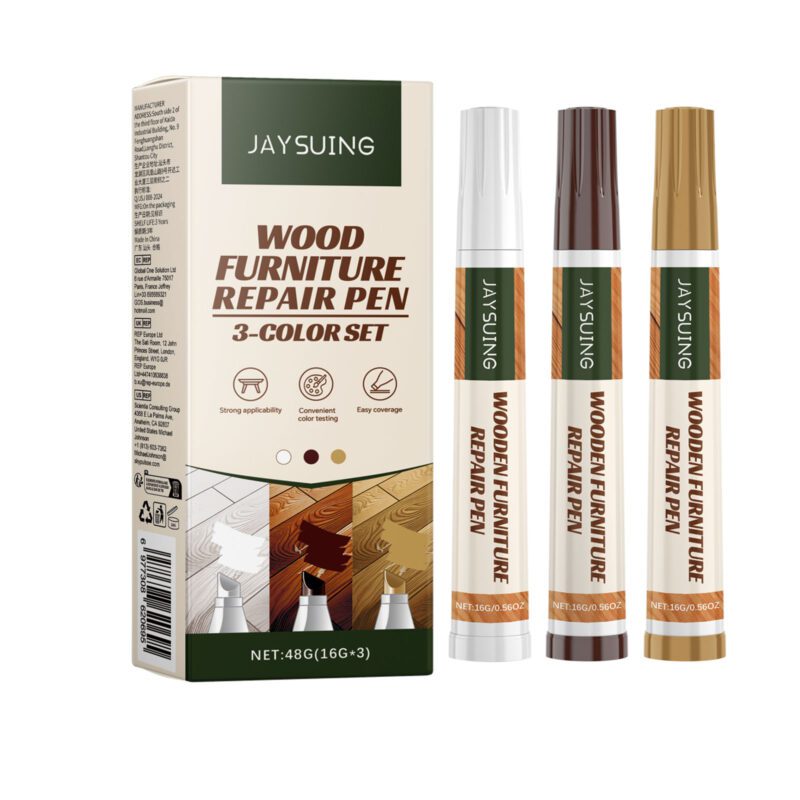 Multi-Purpose Wooden Furniture & Floor Scratch Repair Pen Set - Long-Lasting Household Care