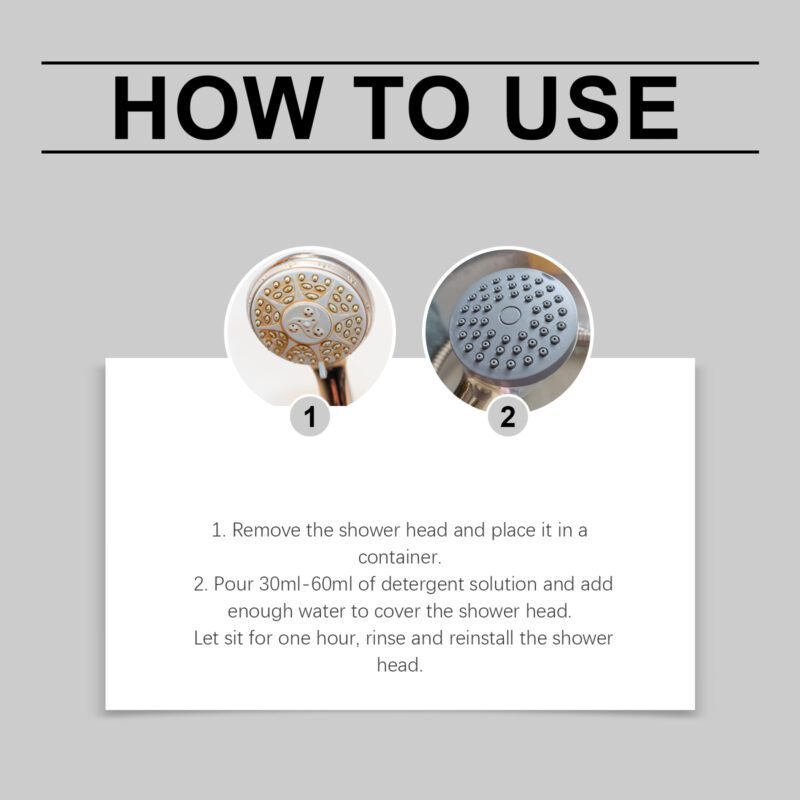 Multipurpose Shower Head Cleaner | Bathroom Scale Remover, Long-Lasting Household Cleaner - Image 6