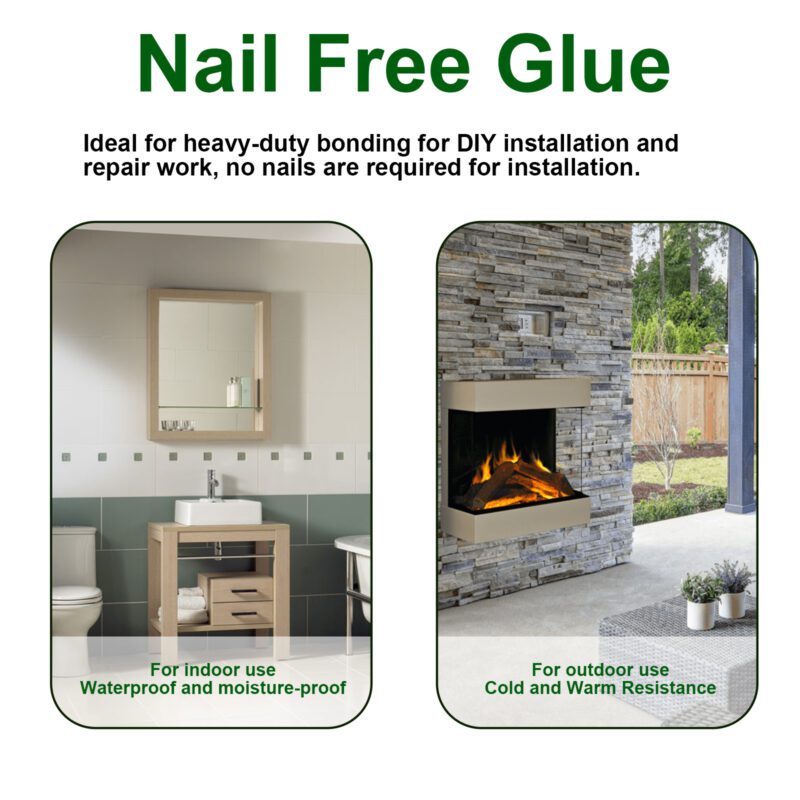 Nail-Free Multi-Purpose Household Adhesive: Strong, Surface-Safe for Kitchen/Bathroom/Furniture - Image 3