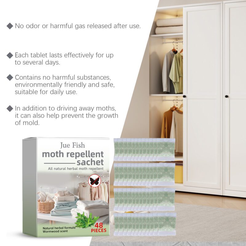Natural Household Moth Repellent Sachet – Long-Lasting, Multi-Purpose Wardrobe Insect Repellent - Image 3
