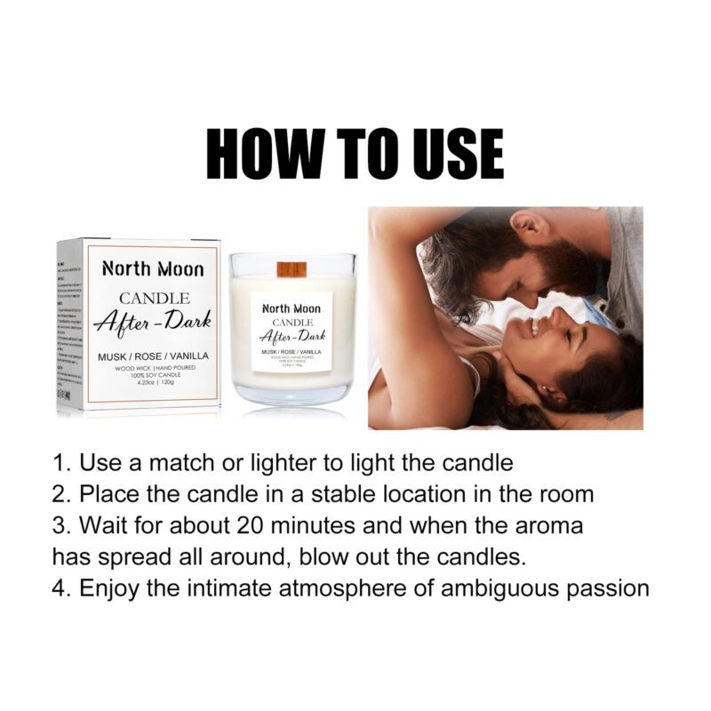 North Moon Natural Aromatherapy Candle: Long-Lasting Household Air Freshener, Safe for Home Spaces - Image 6