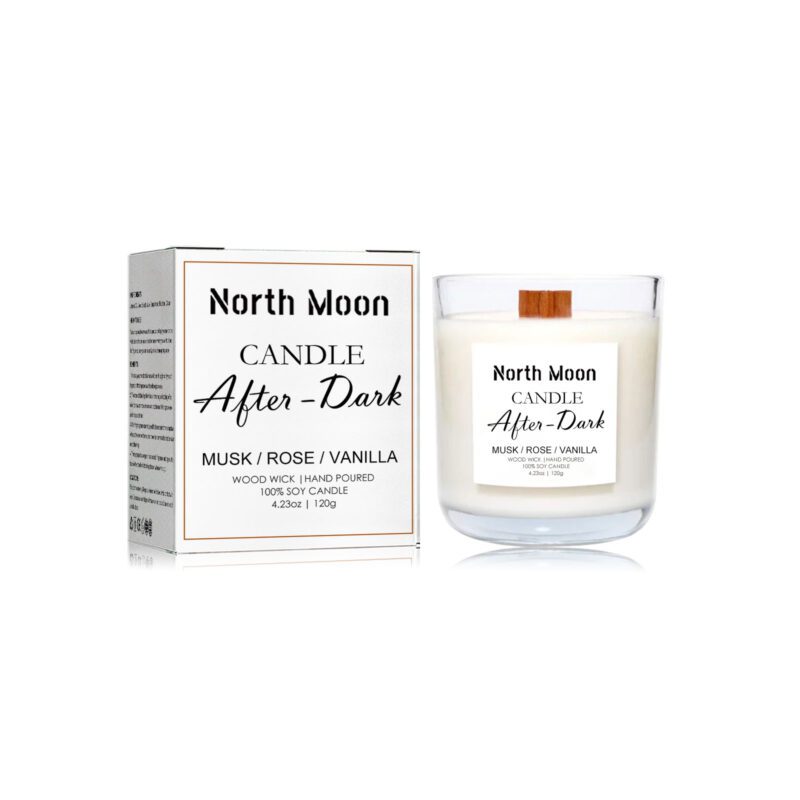 North Moon Natural Aromatherapy Candle: Long-Lasting Household Air Freshener, Safe for Home Spaces