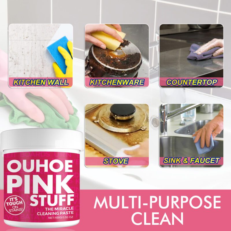 OUHOE Multi-Purpose Cleaning Cream: Kitchen/Floor/Furniture Safe, Long-Lasting Household Cleaner - Image 4