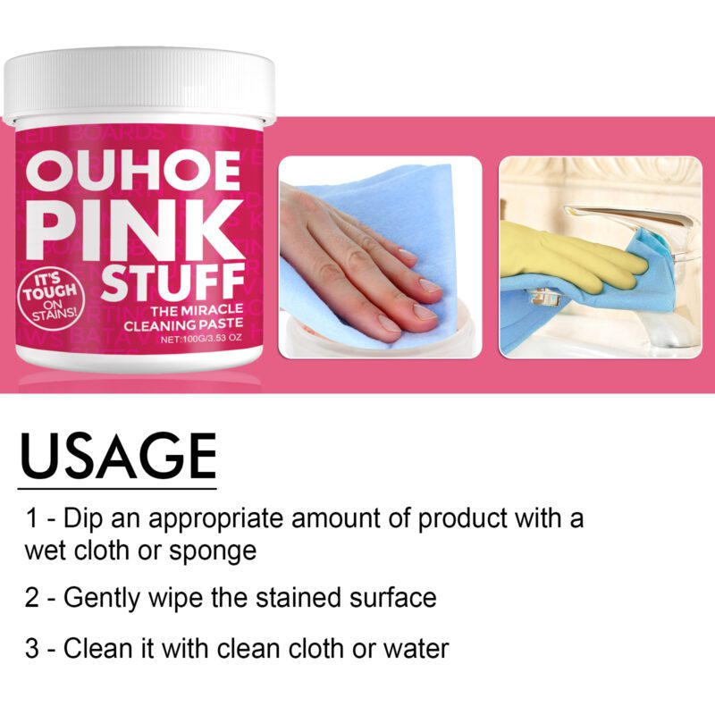 OUHOE Multi-Purpose Cleaning Cream: Kitchen/Floor/Furniture Safe, Long-Lasting Household Cleaner - Image 5