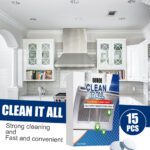 Ouhoe Kitchen Effervescent Tablets: Multi-Purpose Household Cleaner for Oven & Range Hood