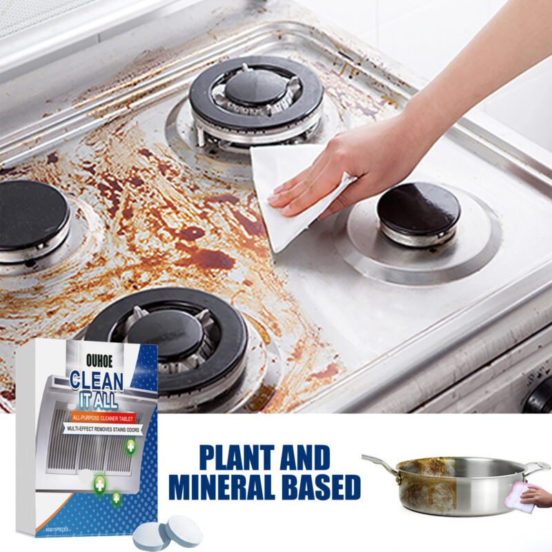 Ouhoe Kitchen Effervescent Tablets: Multi-Purpose Household Cleaner for Oven & Range Hood - Image 3