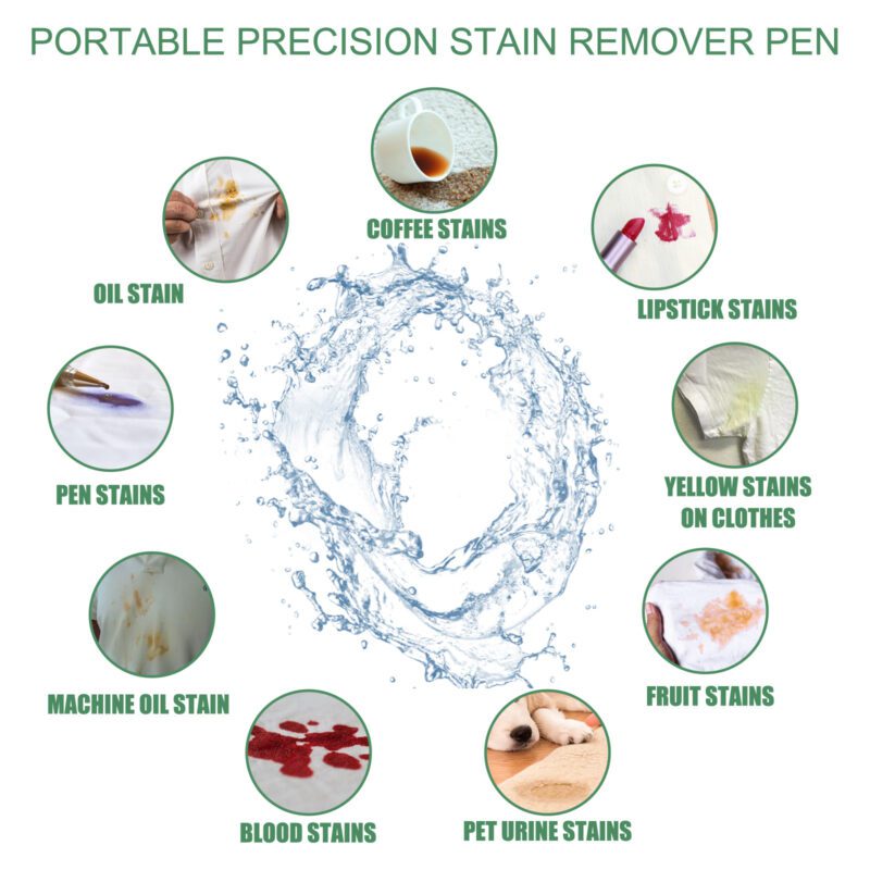 Portable Stain Remover Pen – Multi-Purpose, Surface-Safe Household Cleaner for Clothes & Furniture - Image 4
