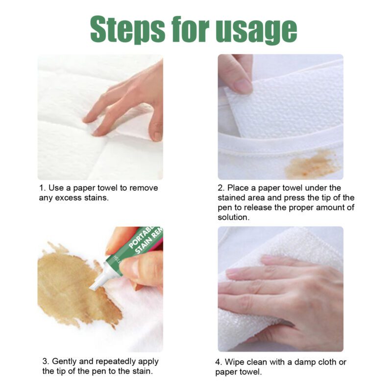 Portable Stain Remover Pen – Multi-Purpose, Surface-Safe Household Cleaner for Clothes & Furniture - Image 6
