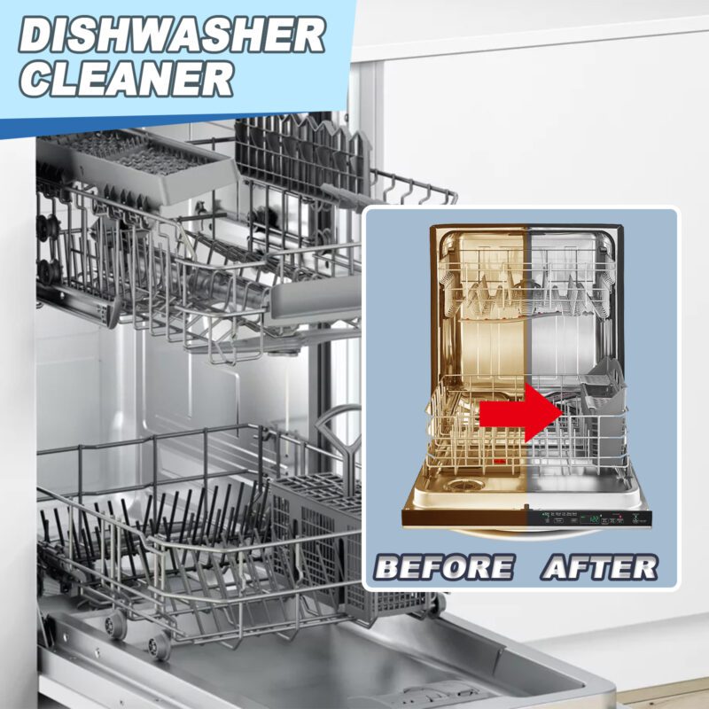 Powerful Dishwasher Cleaner Sheets - Household Decontamination, Oil Stain Removal, Safe Surfaces - Image 2