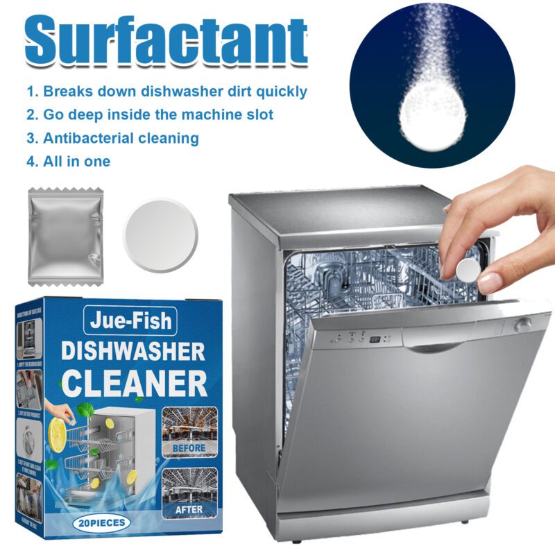 Powerful Dishwasher Cleaner Sheets - Household Decontamination, Oil Stain Removal, Safe Surfaces - Image 4